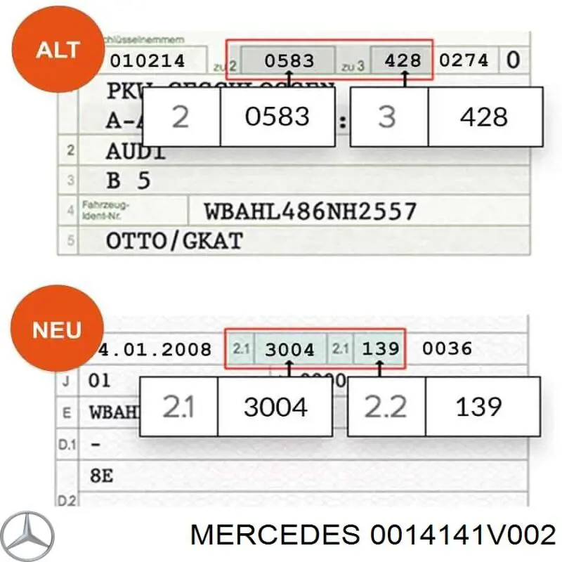 Рычаг передней подвески нижний левый/правый 0014141V002 Mercedes