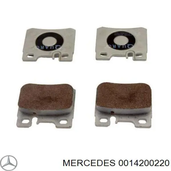 Колодки дисковые  Mercedes 0014200220 цена, от 13.39 USD