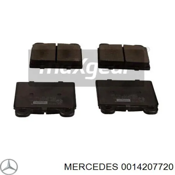 Передние тормозные колодки 0014207720 Mercedes