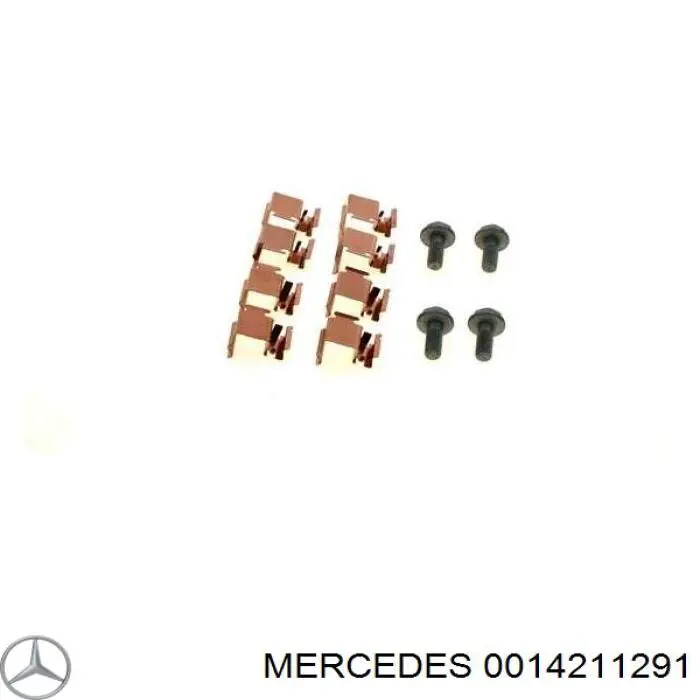 Комплект пружинок крепления дисковых колодок, задних на Mercedes Sprinter (906)