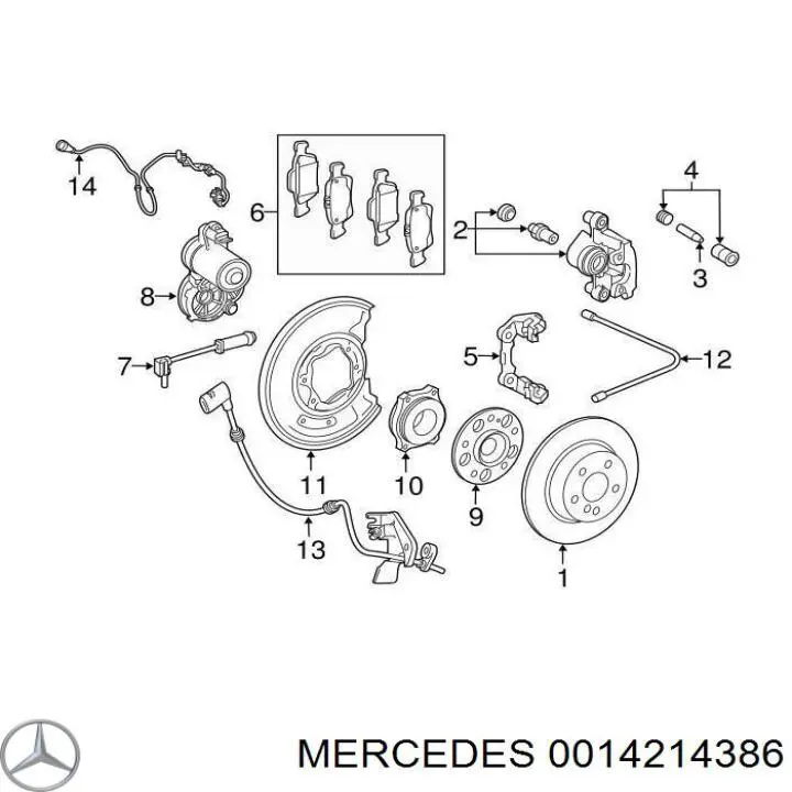 0014214386 Mercedes 
