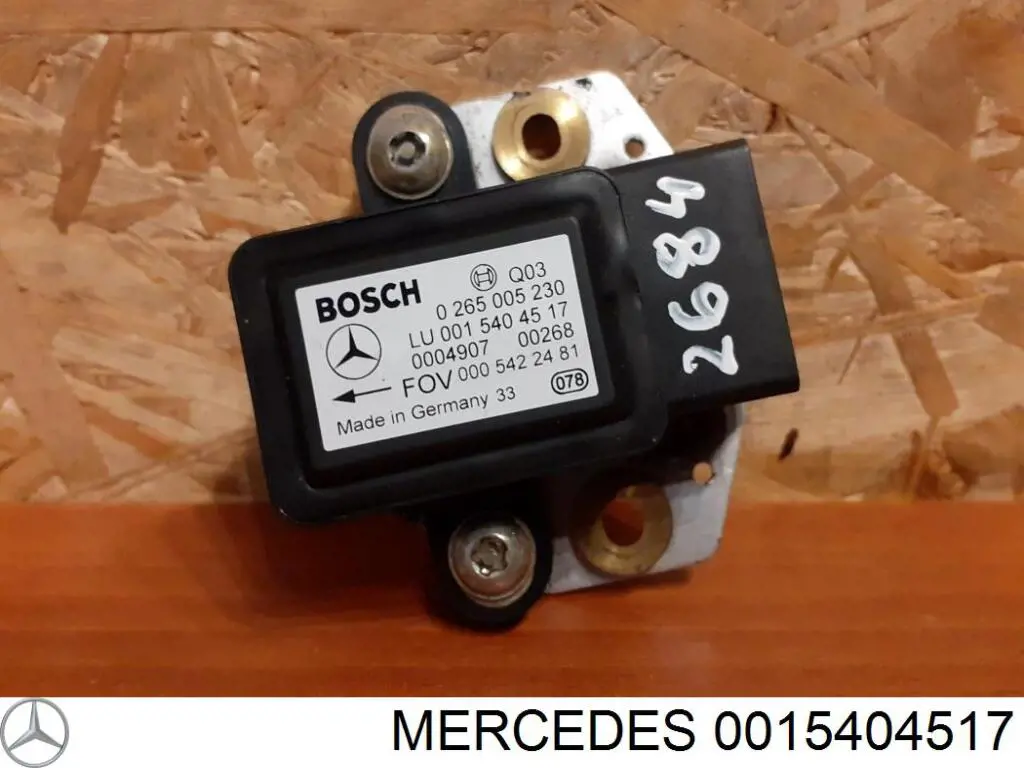 0015429018 Mercedes sensor de aceleração transversal (esp)