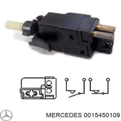 Interruptor Luz De Freno 0015450109 Mercedes