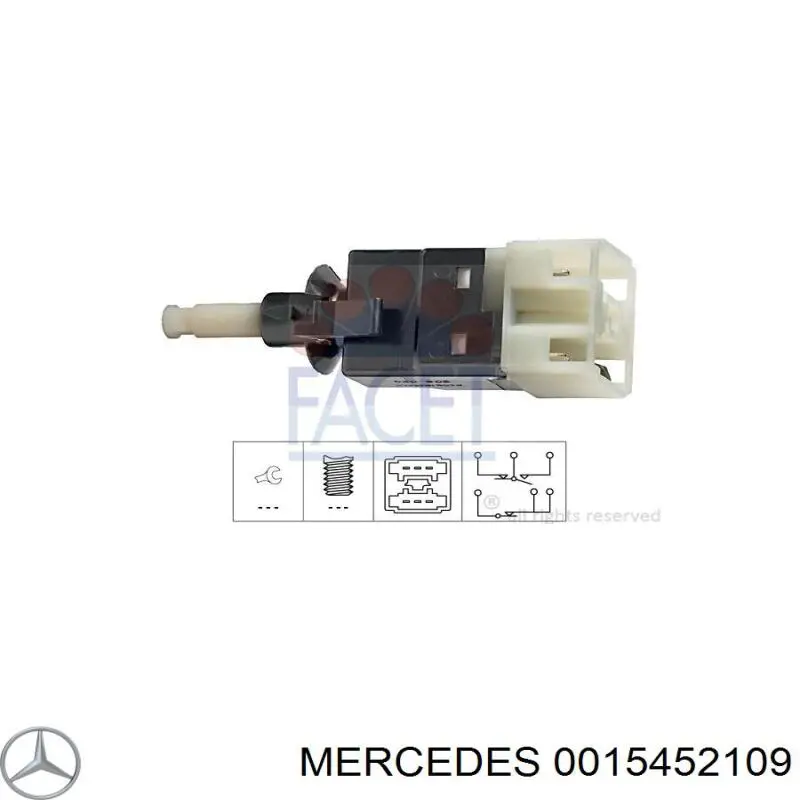 Купить 15452109 Mercedes Лягушка стоп сигнала