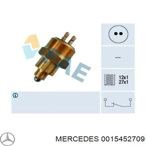 Купить 0015452709 Mercedes Датчик света заднего хода