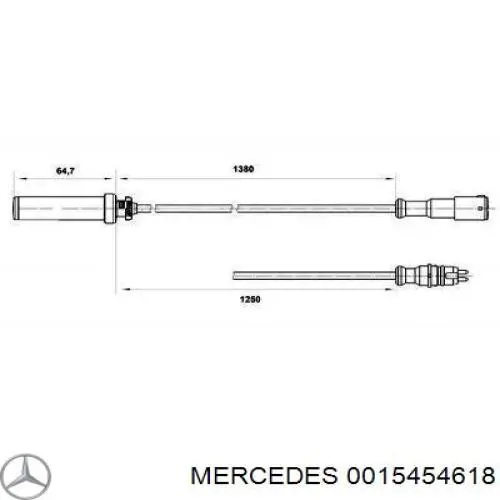 Датчик АБС (ABS) задний правый 0025423018 Mercedes