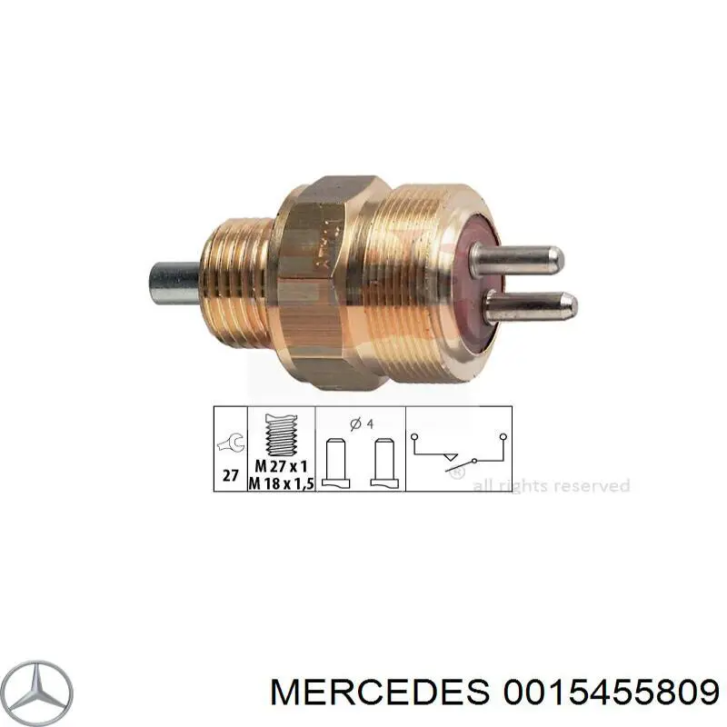 Купить 0015455809 Mercedes Датчик света заднего хода