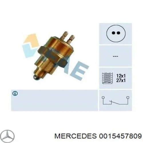Включатель фонарей заднего хода Mercedes 0015457809 цена, от 14.33 USD