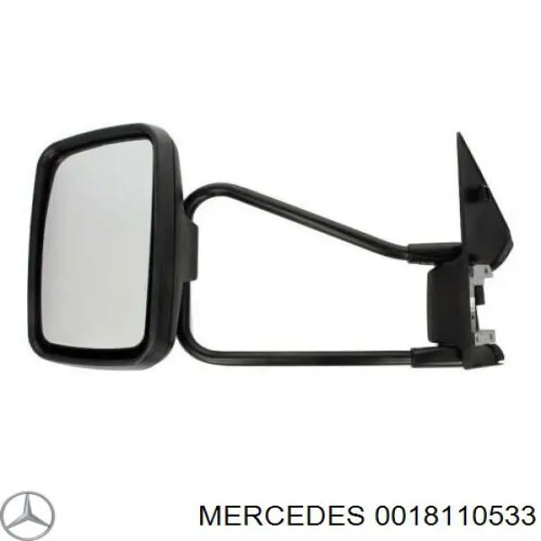Купить 0018110533 Mercedes Стекло зеркала заднего вида, левого