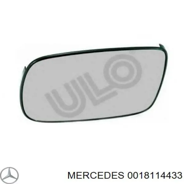 001 811 44 33 Mercedes elemento espelhado do espelho de retrovisão esquerdo