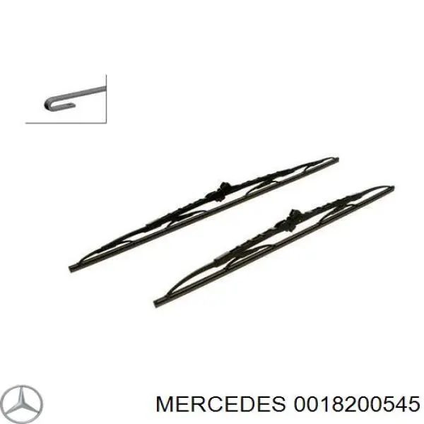 0018200545 Mercedes щетка-дворник лобового стекла водительская