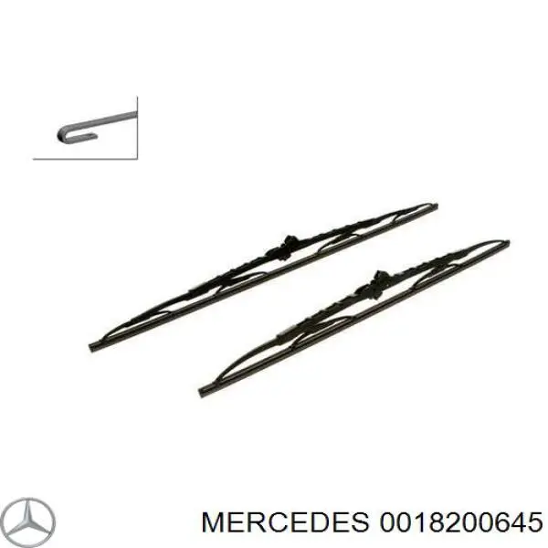0018200645 Mercedes щетка-дворник лобового стекла водительская