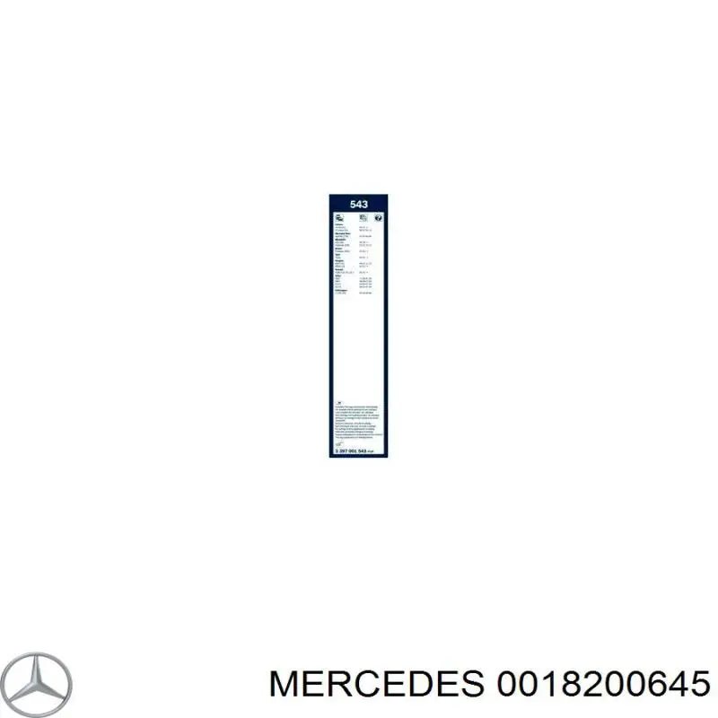 Щетка стеклоочистителя лобового стекла, водительская Mercedes 0018200645 цена, от 9.06 USD