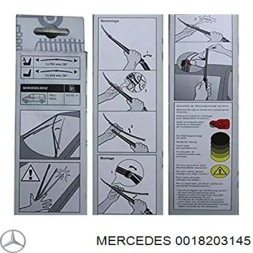 Стеклоочистители лобового стекла Mercedes 18204245