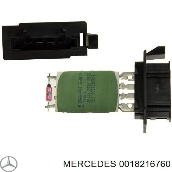 Резистор (сопротивление) вентилятора печки (отопителя салона) Mercedes 0018216760