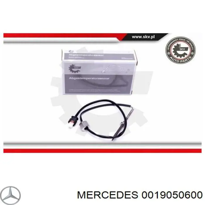 0019050600 Mercedes sensor de temperatura dos gases de escape (ge, até o catalisador)