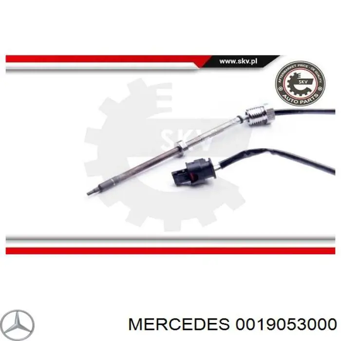 Купить 0019053000 Mercedes Датчик температуры отработавших газов (ОГ), перед сажевым фильтром