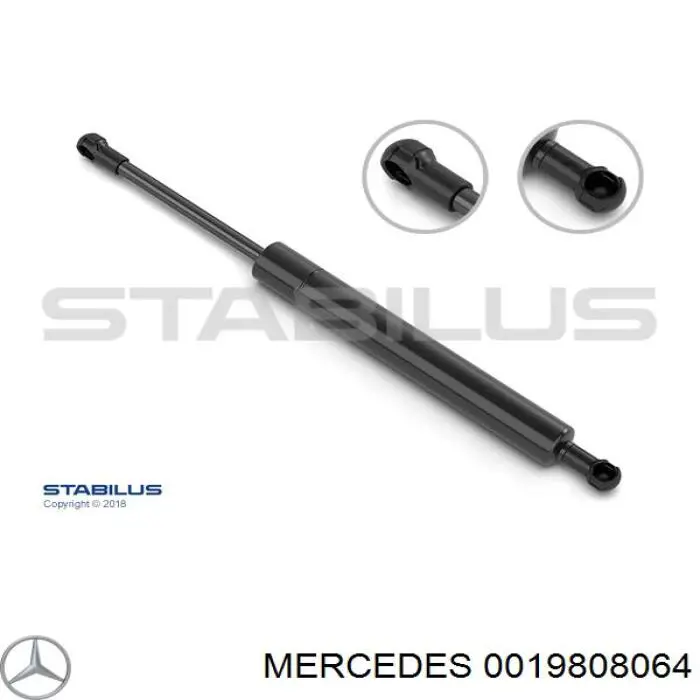 0019808064 Mercedes амортизатор багажника