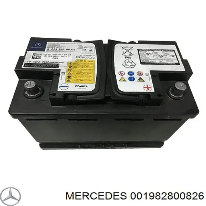 Аккумулятор 001982800826 Mercedes