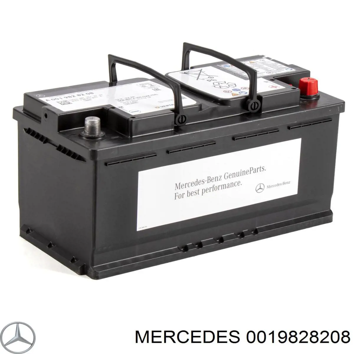 0019828208 Mercedes bateria recarregável (pilha)