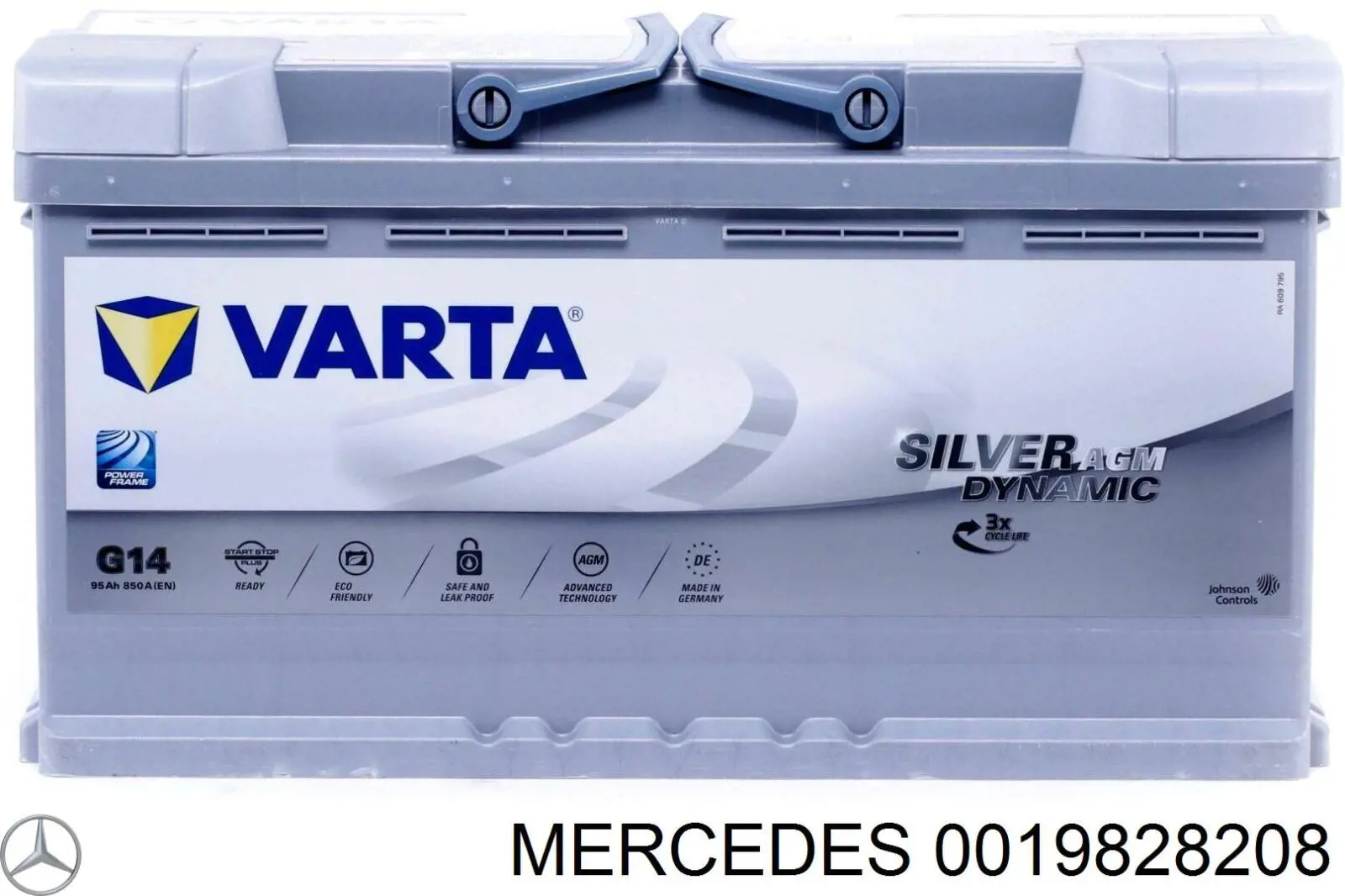 Аккумулятор автомобильный Mercedes 0019828208 цена, от 160.75 USD
