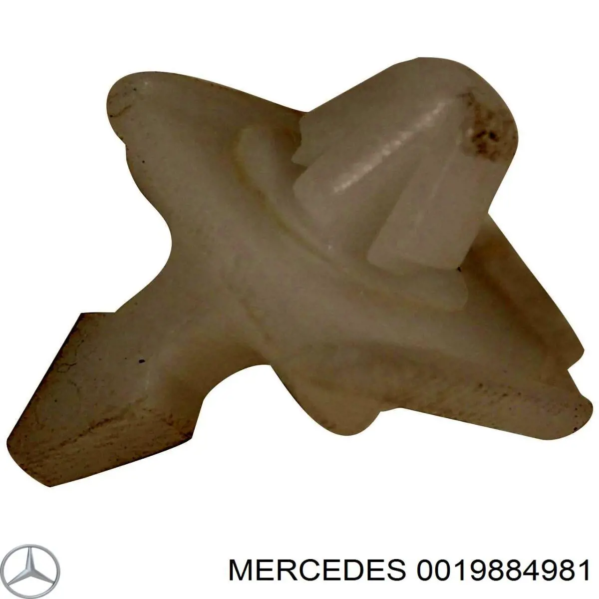 0019884981 Mercedes пистон (клип крепления молдинга двери)
