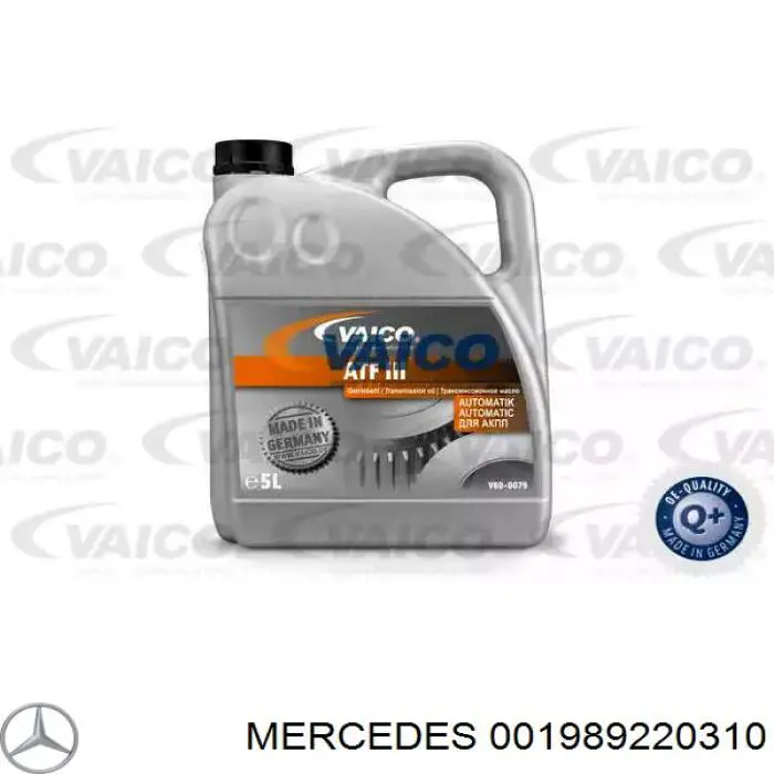  Трансмиссионное масло Mercedes (001989220310)