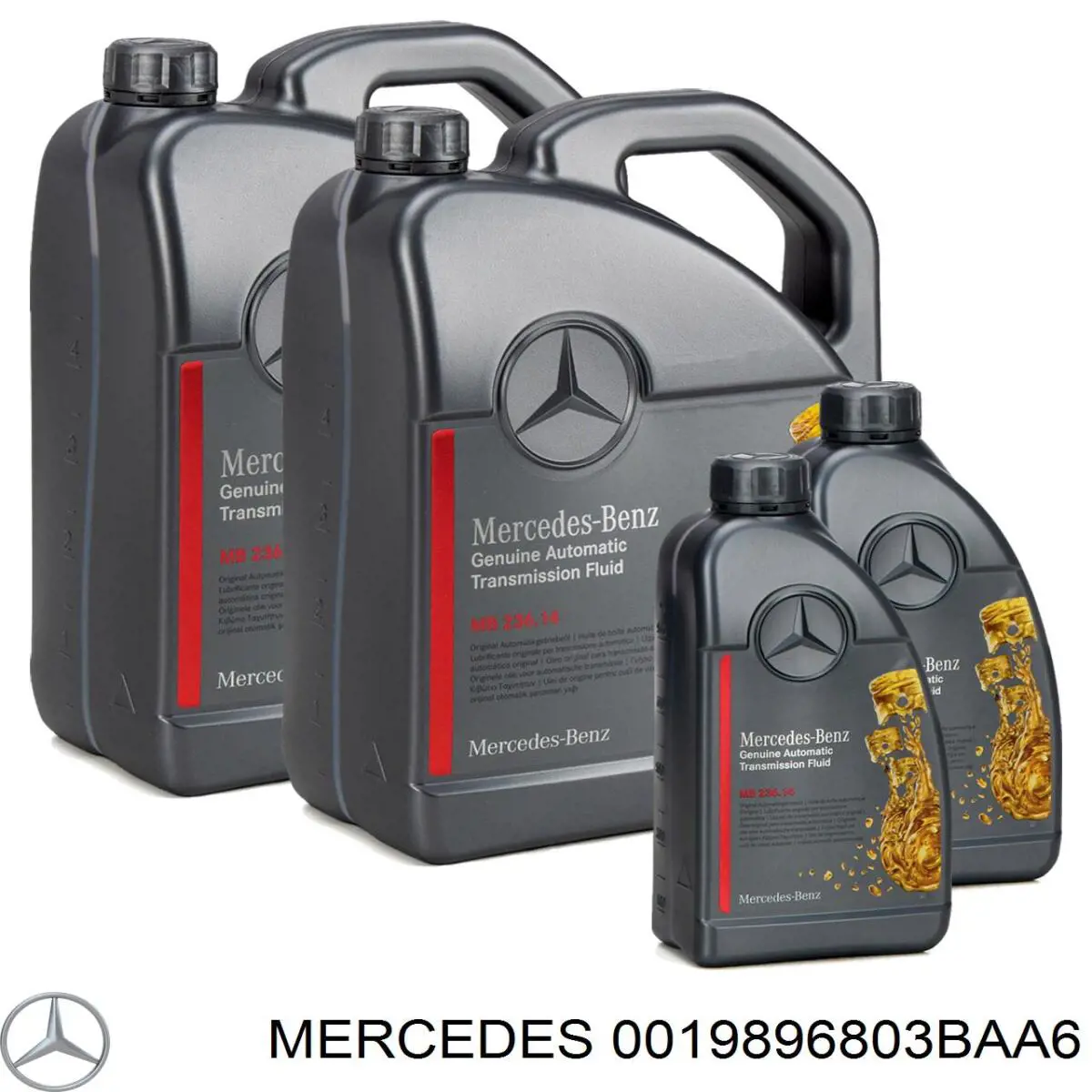  Трансмиссионное масло Mercedes (0019896803BAA6)