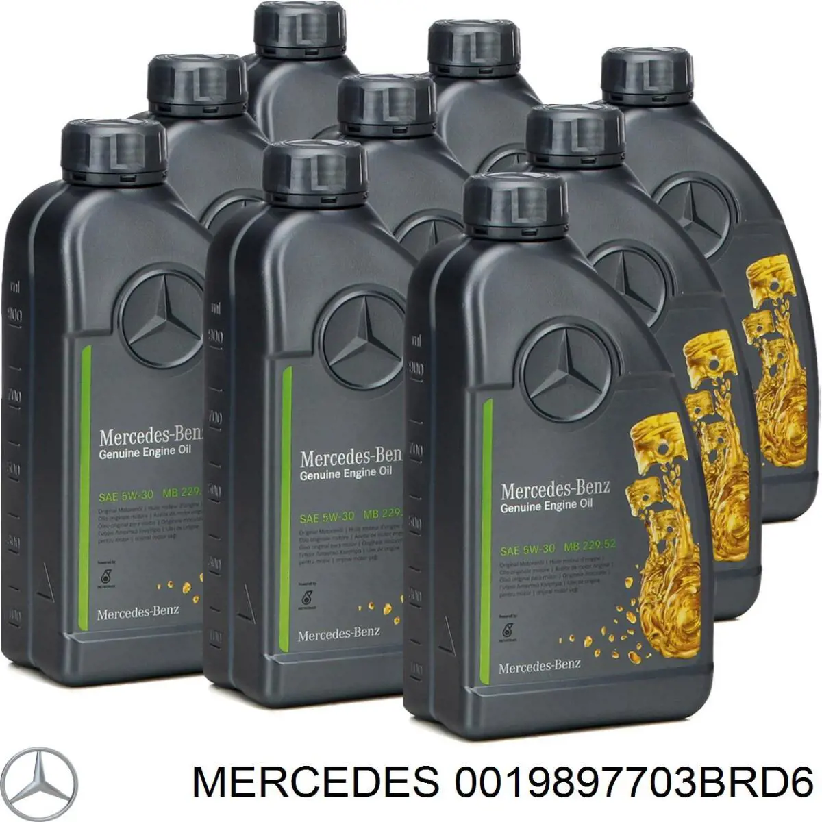  Трансмиссионное масло Mercedes (0019897703BRD6)
