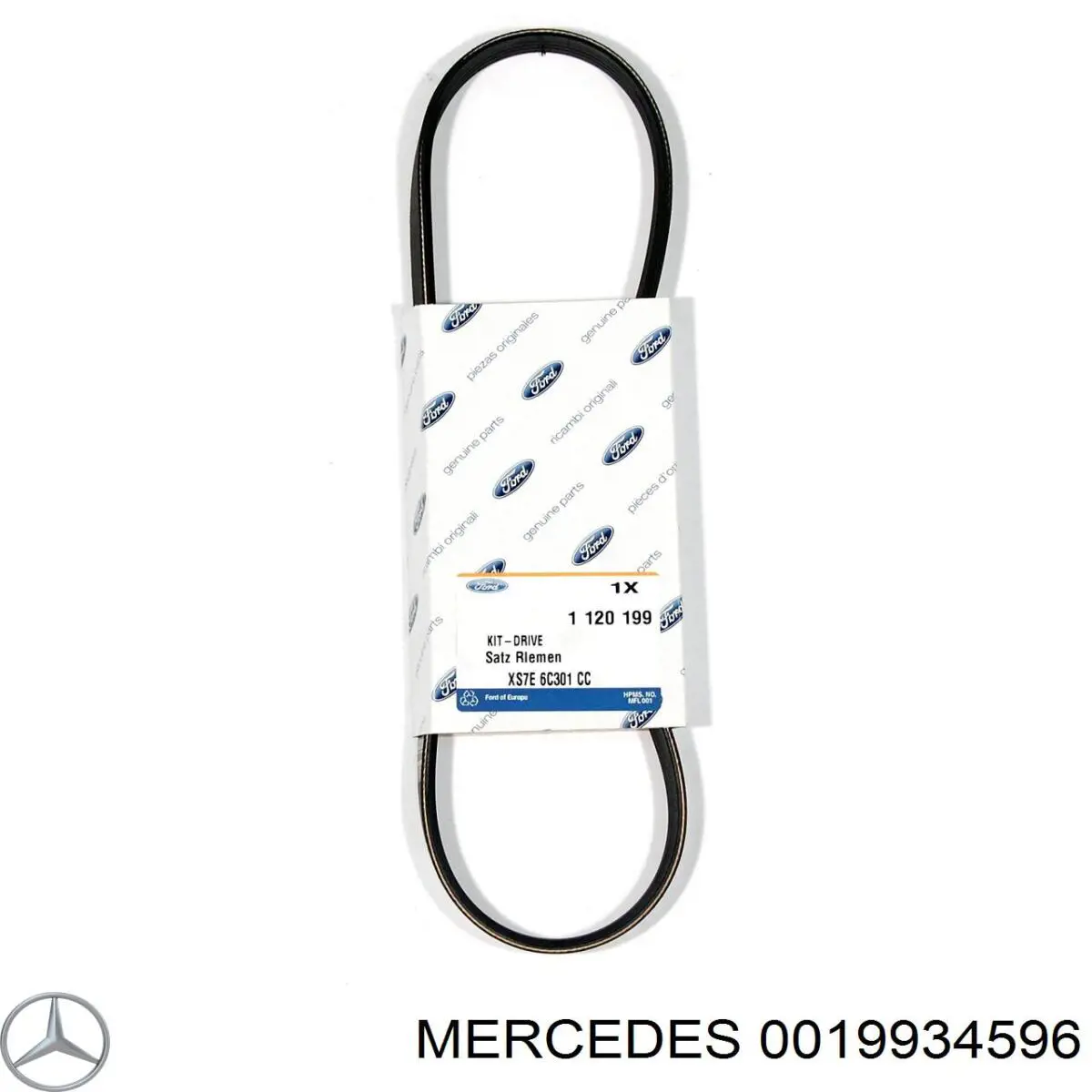 0019934596 Mercedes ремень генератора