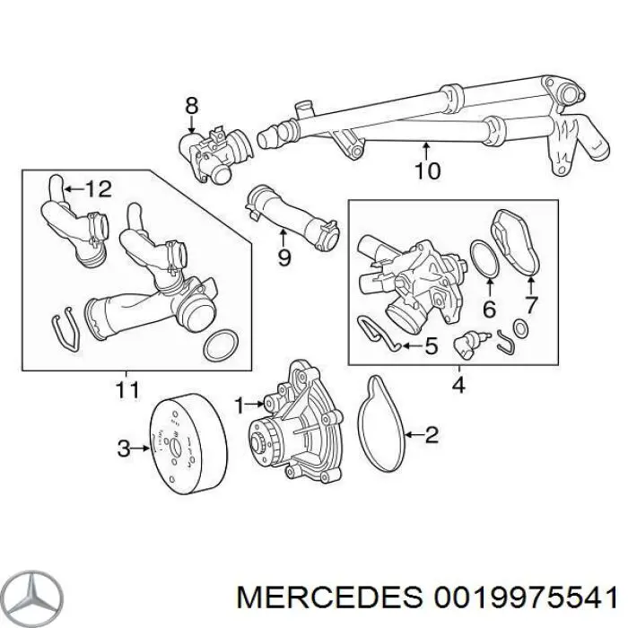  001997554164 Mercedes