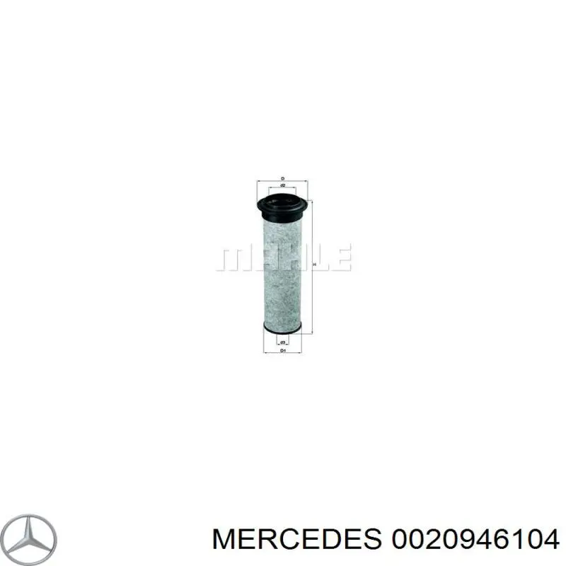 Элемент воздушного фильтра Mercedes 0020946104 цена, от 26.52 USD