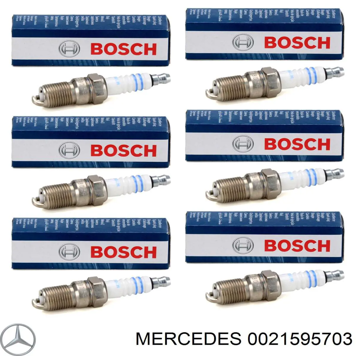 Свечи зажигания 0021595703 Mercedes