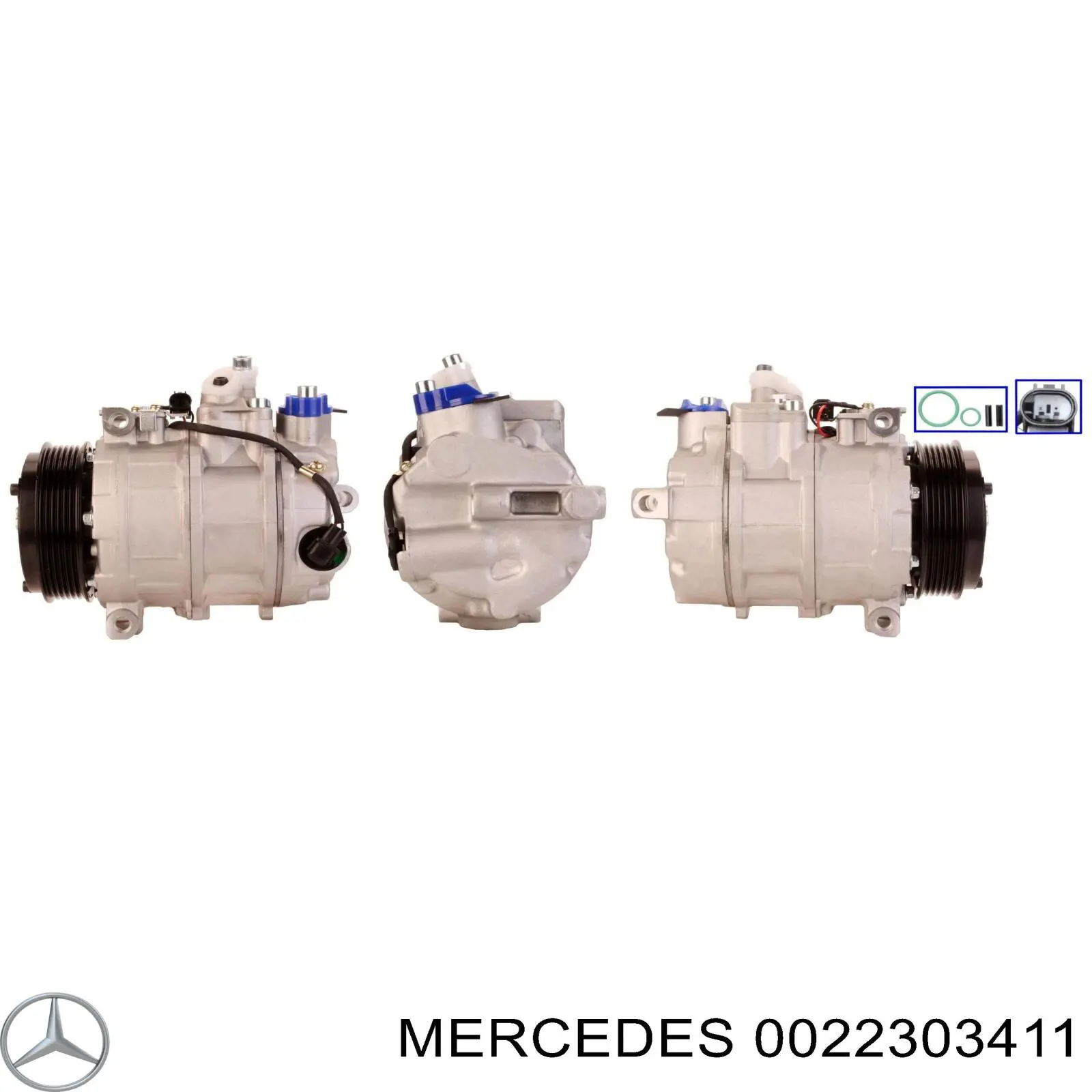 Компрессор системы кондиционирования Mercedes 22303411 цена, от 193.84 USD