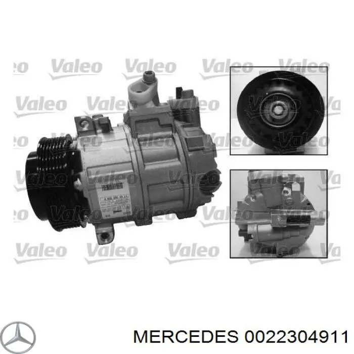 Компрессор кондиционера 0022304911 Mercedes