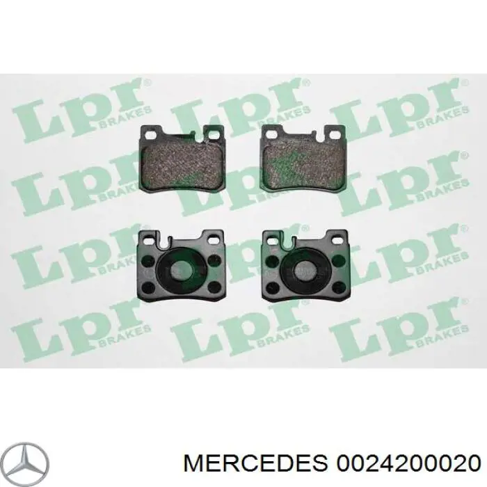 Колодки дисковые  Mercedes 0024200020 цена, от 12.06 USD