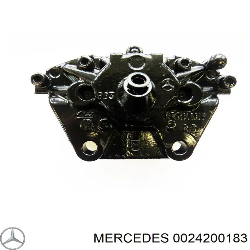 0014207383 Mercedes suporte do freio traseiro esquerdo