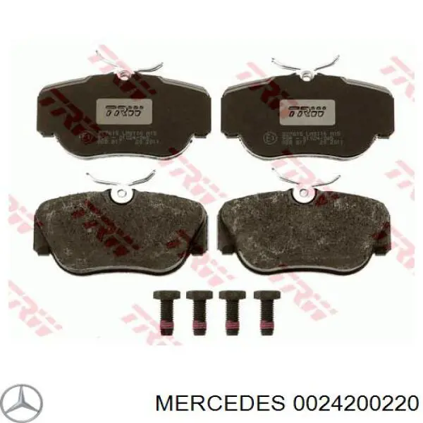 Колодки Mercedes 0024200220 цена, от 14.08 USD