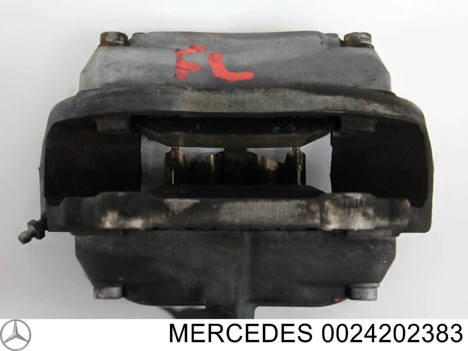 0024202383 Mercedes suporte do freio dianteiro esquerdo