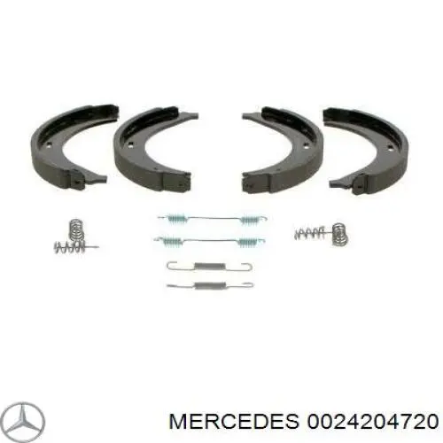 Тормозные колодки стояночного тормоза Mercedes 0024204720 цена, от 15.48 USD