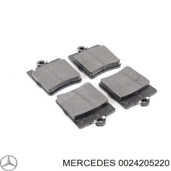 Купить 0024205220 Mercedes Колодки тормозные задние, дисковые