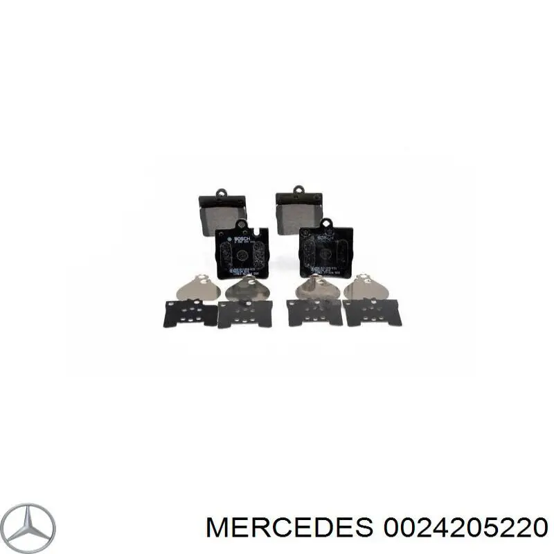0024205220 Mercedes Колодки тормозные дисковые комплект