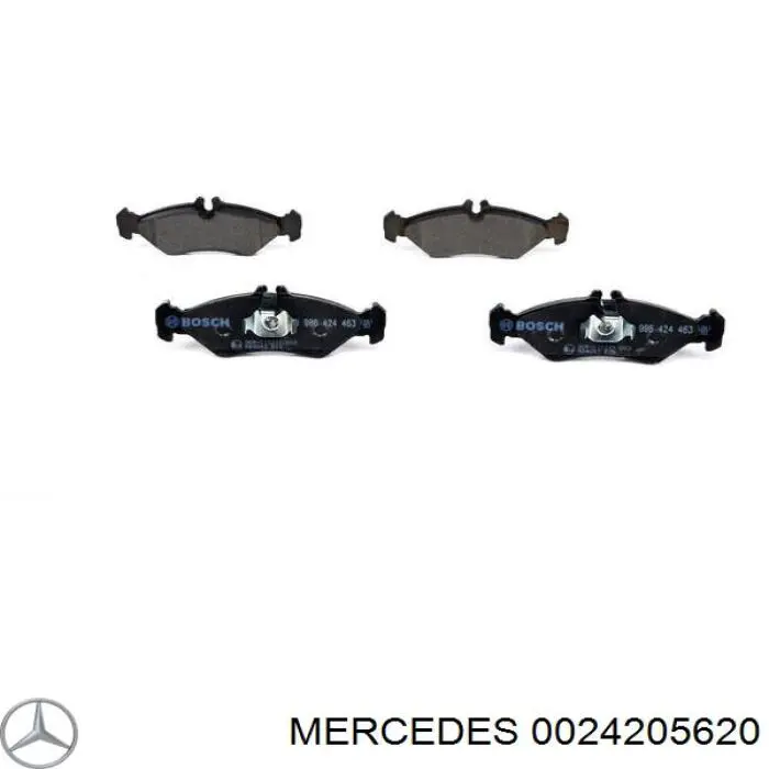 0024205620 Mercedes задние тормозные колодки