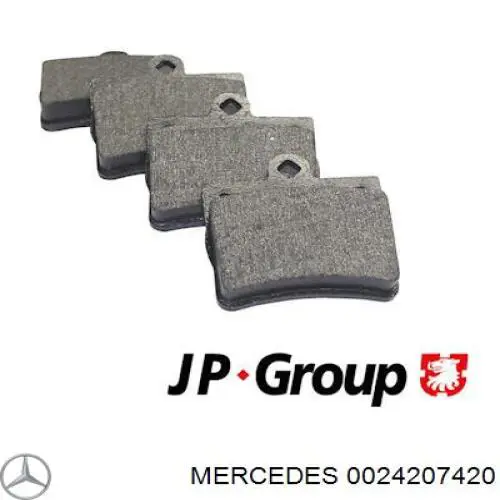 Задние тормозные колодки 0024207420 Mercedes