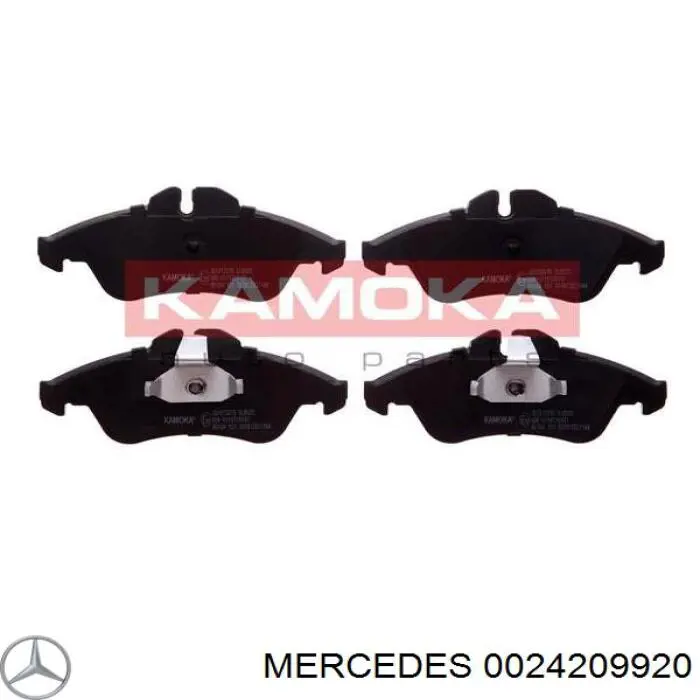 0024209920 Mercedes колодки тормозные передние дисковые