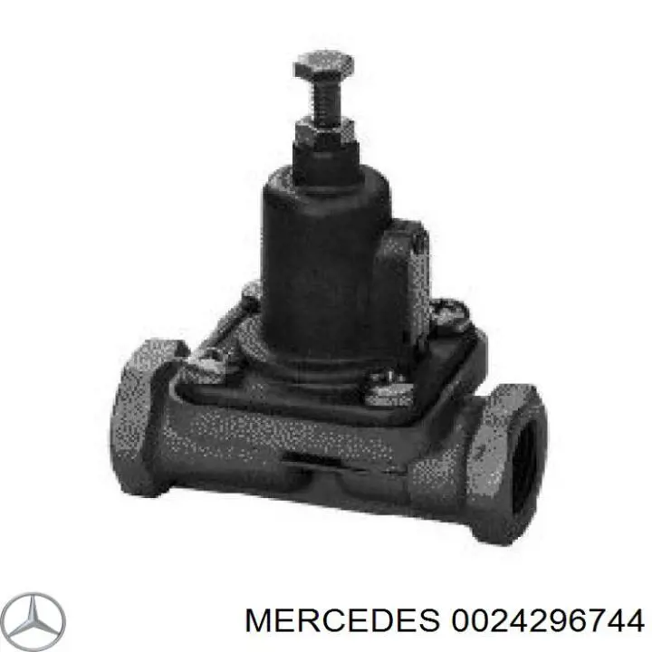 0024296744 Mercedes válvula de derivação (by-pass de ar supercompressão)
