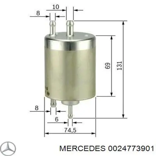 0024773901 Mercedes топливный фильтр