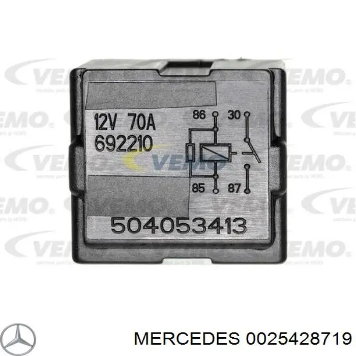 Купить 0025428719 Mercedes Реле свечей накала