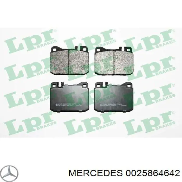 Купить 0025864642 Mercedes Колодки тормозные