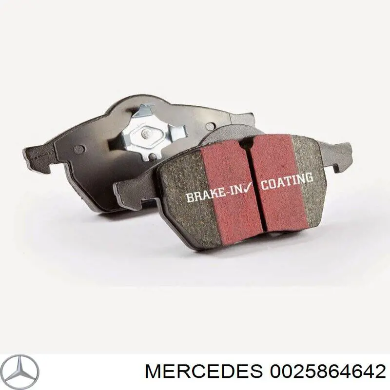 Передние тормозные колодки 0025864642 Mercedes